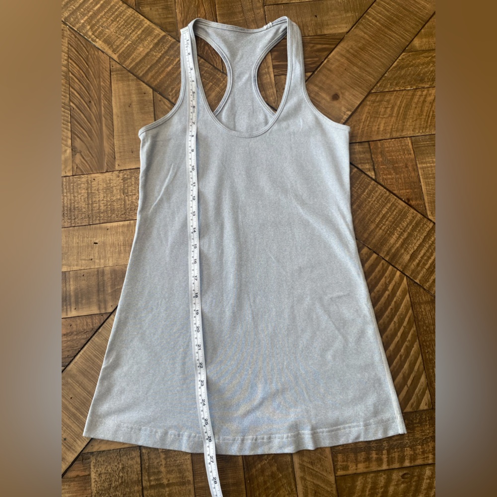 Lululemon Cool Racerback Tank - Light Gray - Picture 3 of 5